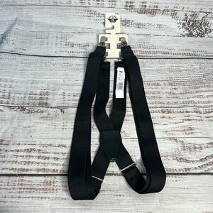 Dockers Small-XL Black Adjustable Suspenders NEW
